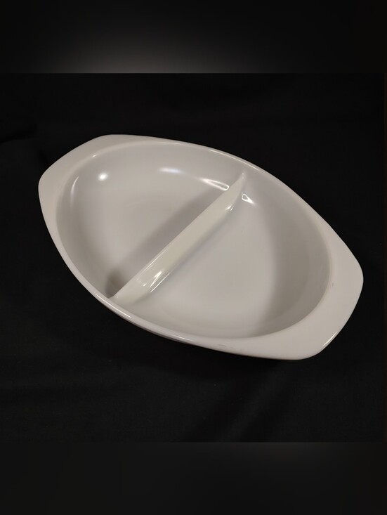 Pyrex Other - Vintage Pyrex Divided Casserole Dish | Opal Milk Glass, Model 1063